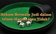 Hukum Bermain Judi